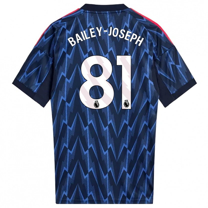 Danxen Kobiety Brando Bailey-Joseph #81 Granatowo-Czerwony Wyjazdowa Koszulka 2025/26 Koszulki Klubowe