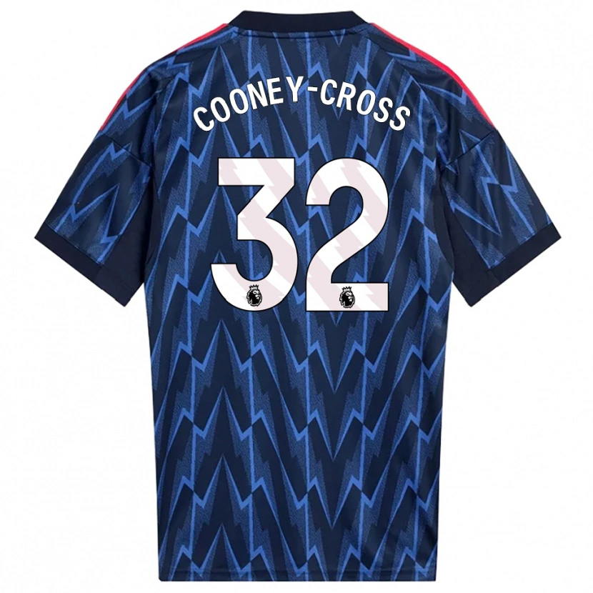 Danxen Kobiety Kyra Cooney-Cross #32 Granatowo-Czerwony Wyjazdowa Koszulka 2025/26 Koszulki Klubowe