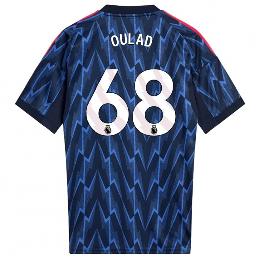 Danxen Kobiety Salah-Eddine Oulad M'hand #68 Granatowo-Czerwony Wyjazdowa Koszulka 2025/26 Koszulki Klubowe