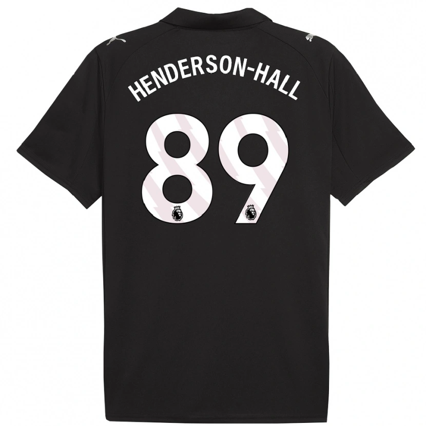 Danxen Kobiety Matty Henderson-Hall #89 Czarno-Biały Wyjazdowa Koszulka 2025/26 Koszulki Klubowe
