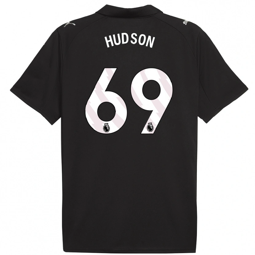 Danxen Kobiety Max Hudson #69 Czarno-Biały Wyjazdowa Koszulka 2025/26 Koszulki Klubowe