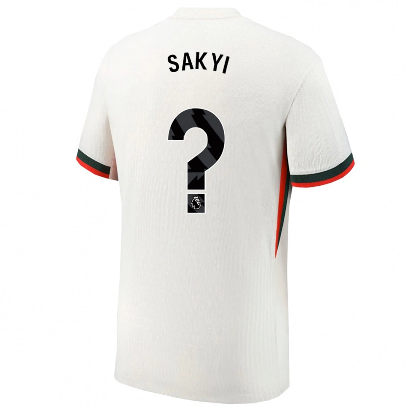 Danxen Kobiety Samuel Rak-Sakyi #0 Biało-Zielony Wyjazdowa Koszulka 2025/26 Koszulki Klubowe