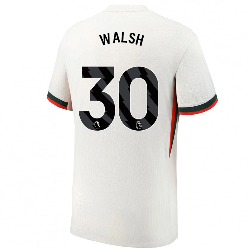 Danxen Kobiety Keira Walsh #30 Biało-Zielony Wyjazdowa Koszulka 2025/26 Koszulki Klubowe