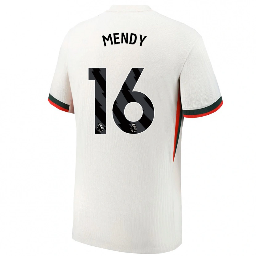 Danxen Kobiety Edouard Mendy #16 Biało-Zielony Wyjazdowa Koszulka 2025/26 Koszulki Klubowe