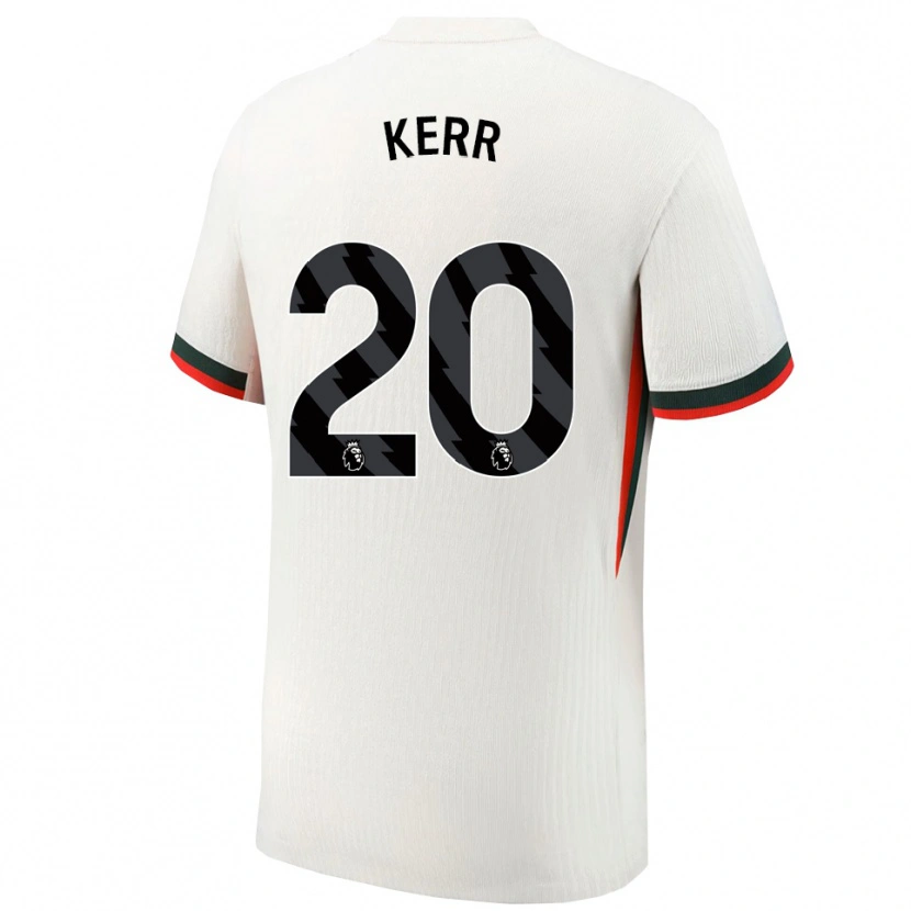 Danxen Kobiety Sam Kerr #20 Biało-Zielony Wyjazdowa Koszulka 2025/26 Koszulki Klubowe