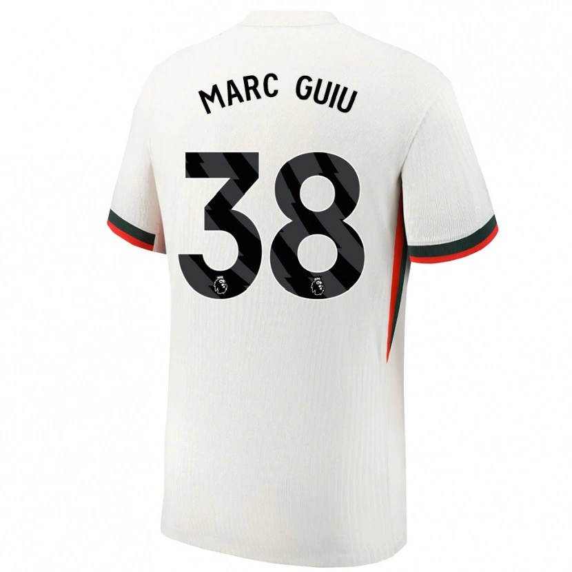 Danxen Kobiety Marc Guiu #38 Biało-Zielony Wyjazdowa Koszulka 2025/26 Koszulki Klubowe