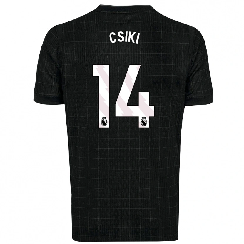 Danxen Kobiety Anna Csiki #14 Czarno-Szary Wyjazdowa Koszulka 2025/26 Koszulki Klubowe