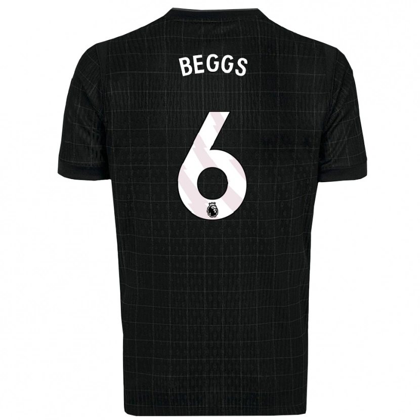 Danxen Kobiety Jamel Beggs #6 Czarno-Szary Wyjazdowa Koszulka 2025/26 Koszulki Klubowe
