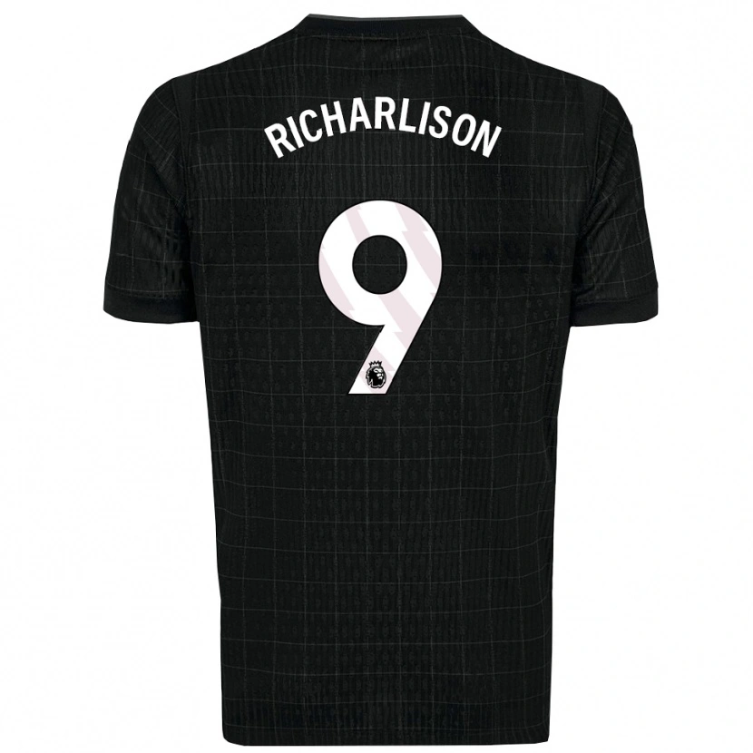 Danxen Kobiety Richarlison #9 Czarno-Szary Wyjazdowa Koszulka 2025/26 Koszulki Klubowe