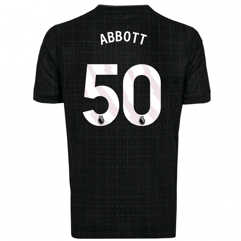 Danxen Kobiety George Abbott #50 Czarno-Szary Wyjazdowa Koszulka 2025/26 Koszulki Klubowe