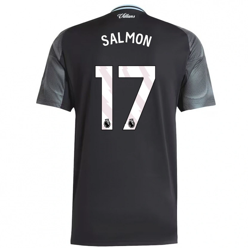 Danxen Kobiety Ebony Salmon #17 Czarno-Błękitny Wyjazdowa Koszulka 2025/26 Koszulki Klubowe