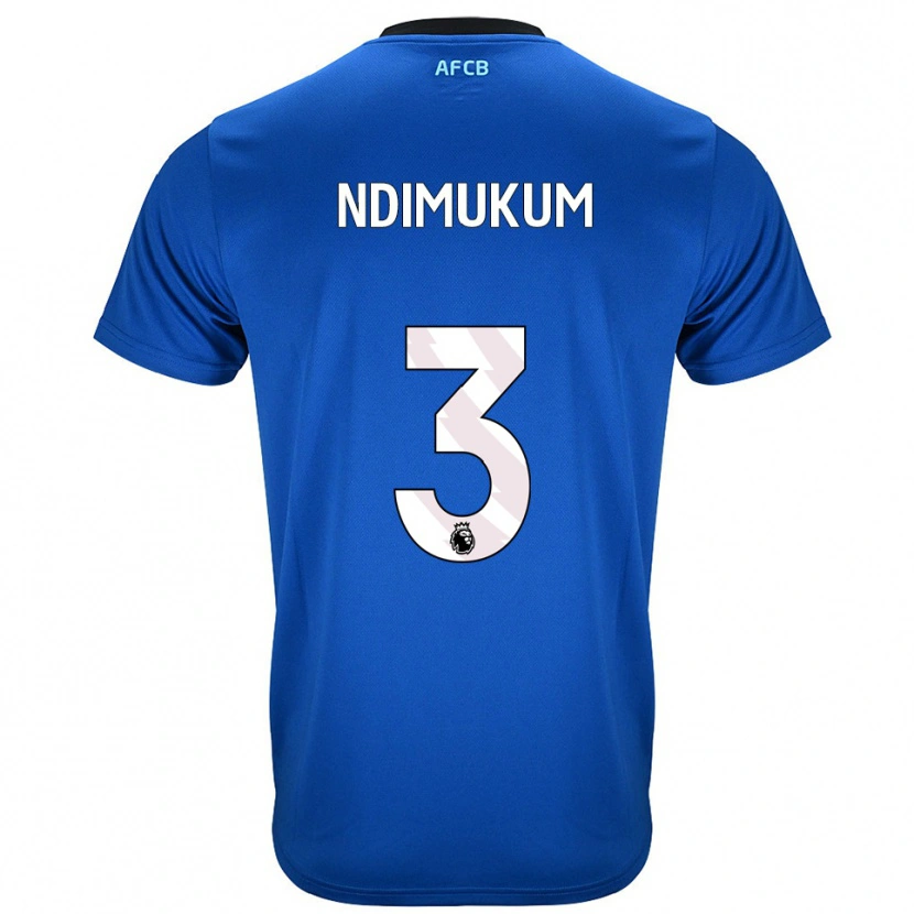 Danxen Kobiety Dane Ndimukum #3 Niebiesko-Czarny Wyjazdowa Koszulka 2025/26 Koszulki Klubowe