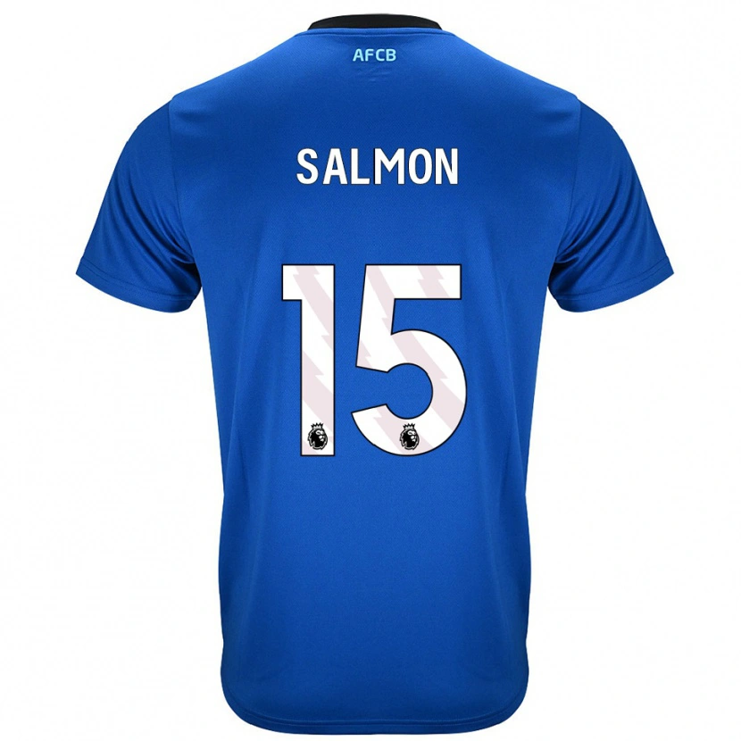 Danxen Kobiety Josh Salmon #15 Niebiesko-Czarny Wyjazdowa Koszulka 2025/26 Koszulki Klubowe
