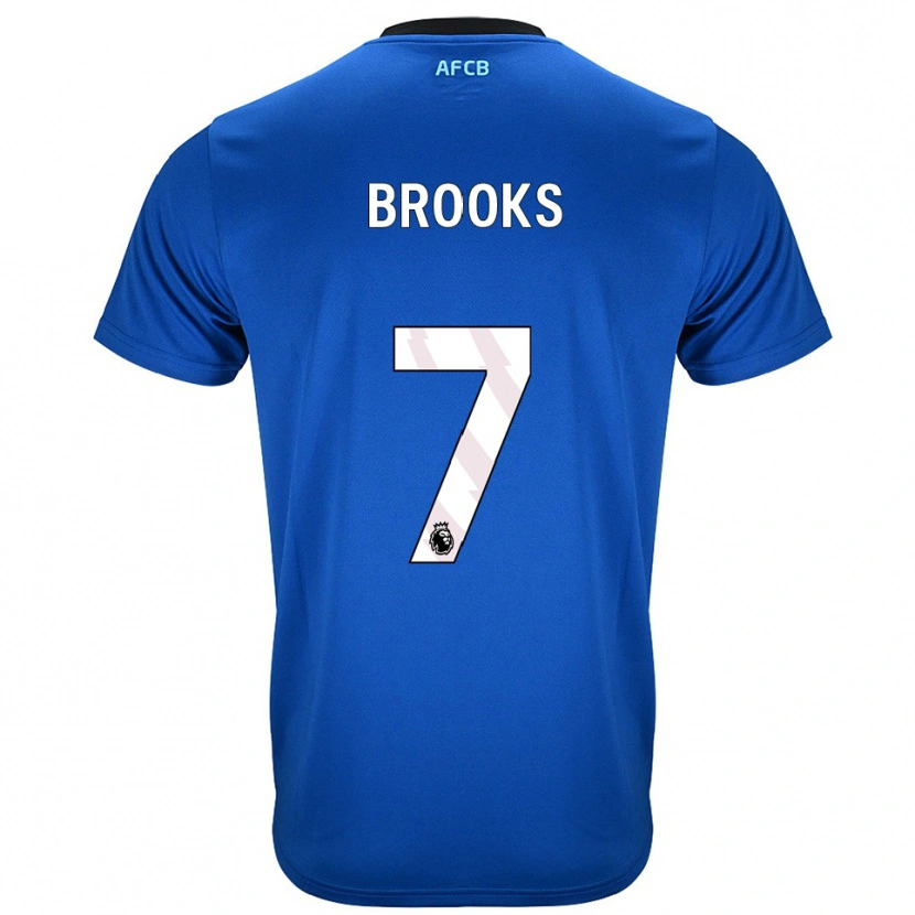 Danxen Kobiety David Brooks #7 Niebiesko-Czarny Wyjazdowa Koszulka 2025/26 Koszulki Klubowe
