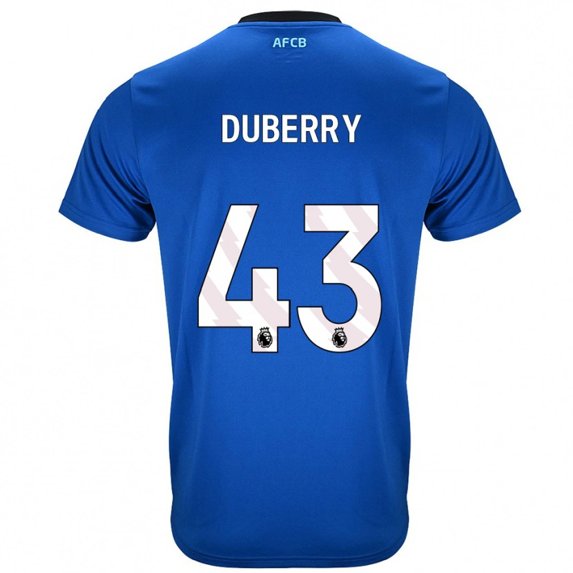 Danxen Kobiety Zain Silcott-Duberry #43 Niebiesko-Czarny Wyjazdowa Koszulka 2025/26 Koszulki Klubowe