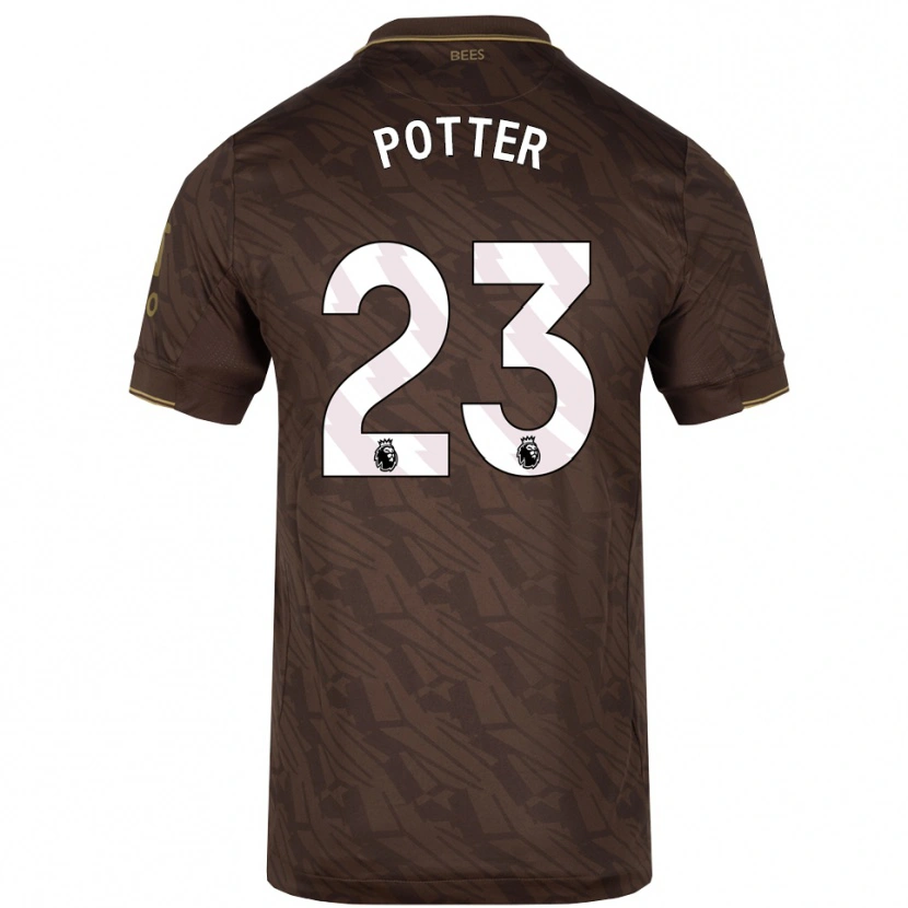 Danxen Kobiety Lucy Potter #23 Brązowo-Złoty Wyjazdowa Koszulka 2025/26 Koszulki Klubowe