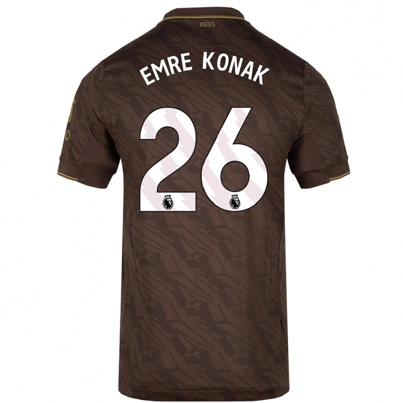 Danxen Kobiety Yunus Emre Konak #26 Brązowo-Złoty Wyjazdowa Koszulka 2025/26 Koszulki Klubowe