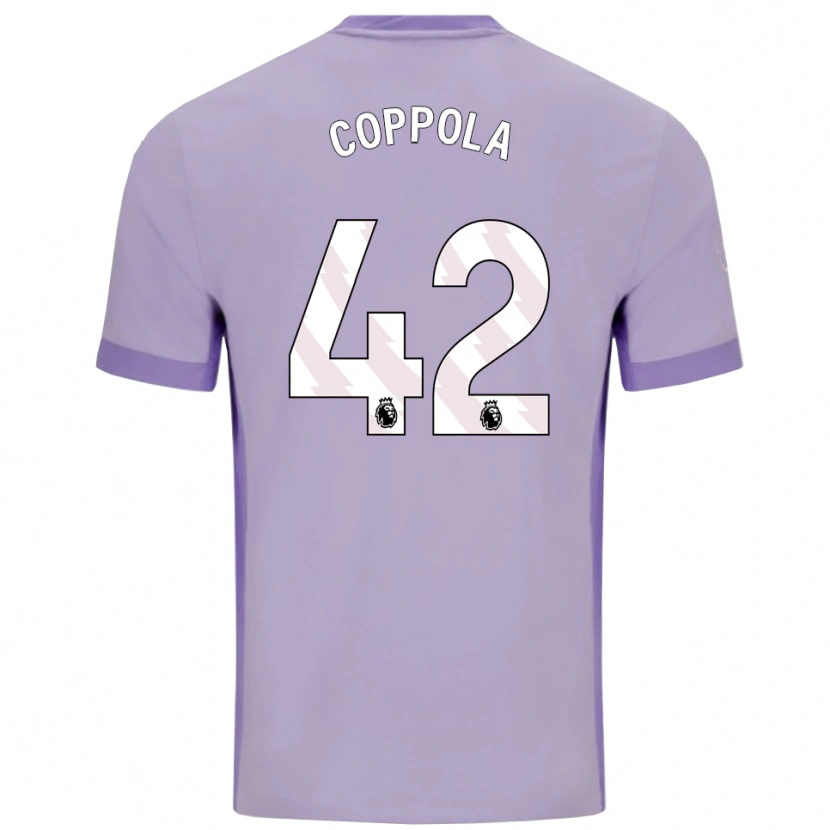 Danxen Kobiety Diego Coppola #42 Fioletowo-Biały Wyjazdowa Koszulka 2025/26 Koszulki Klubowe