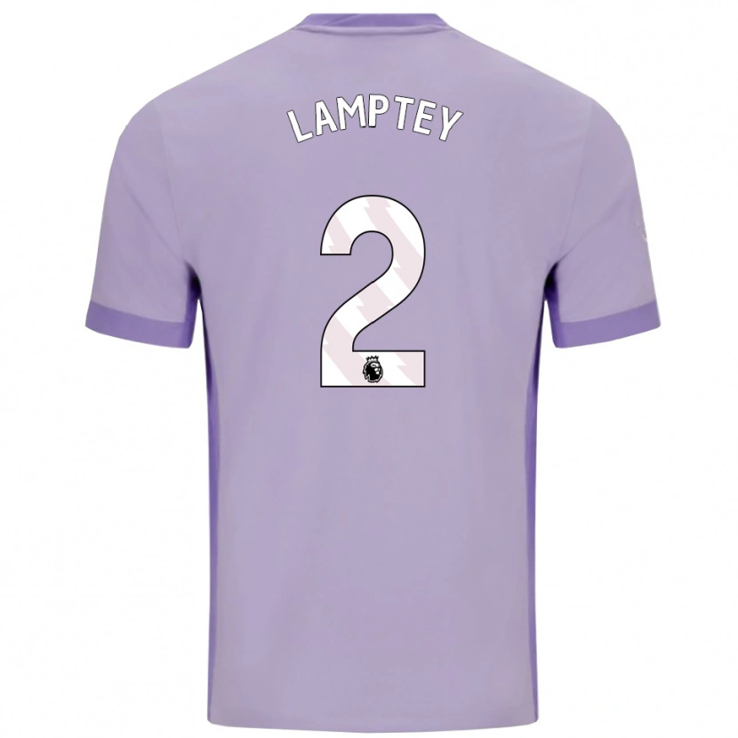 Danxen Kobiety Tariq Lamptey #2 Fioletowo-Biały Wyjazdowa Koszulka 2025/26 Koszulki Klubowe
