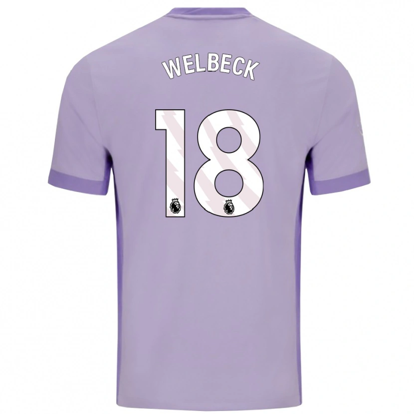 Danxen Kobiety Danny Welbeck #18 Fioletowo-Biały Wyjazdowa Koszulka 2025/26 Koszulki Klubowe