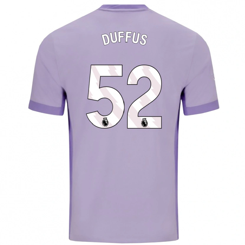 Danxen Kobiety Joshua Duffus #52 Fioletowo-Biały Wyjazdowa Koszulka 2025/26 Koszulki Klubowe