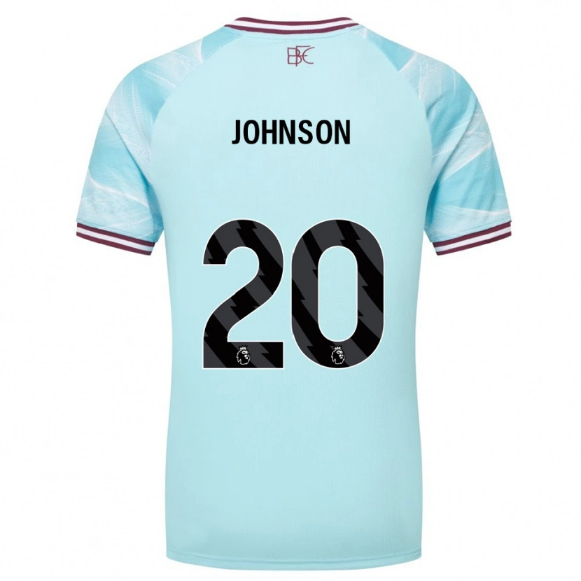 Danxen Kobiety Zach Johnson #20 Błękitno-Burgundowy Wyjazdowa Koszulka 2025/26 Koszulki Klubowe