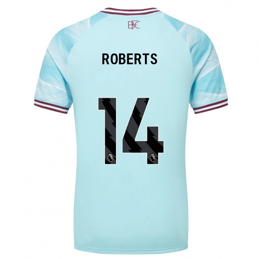 Danxen Kobiety Connor Roberts #14 Błękitno-Burgundowy Wyjazdowa Koszulka 2025/26 Koszulki Klubowe