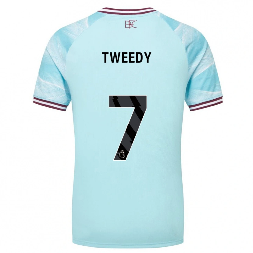 Danxen Kobiety Tom Tweedy #7 Błękitno-Burgundowy Wyjazdowa Koszulka 2025/26 Koszulki Klubowe