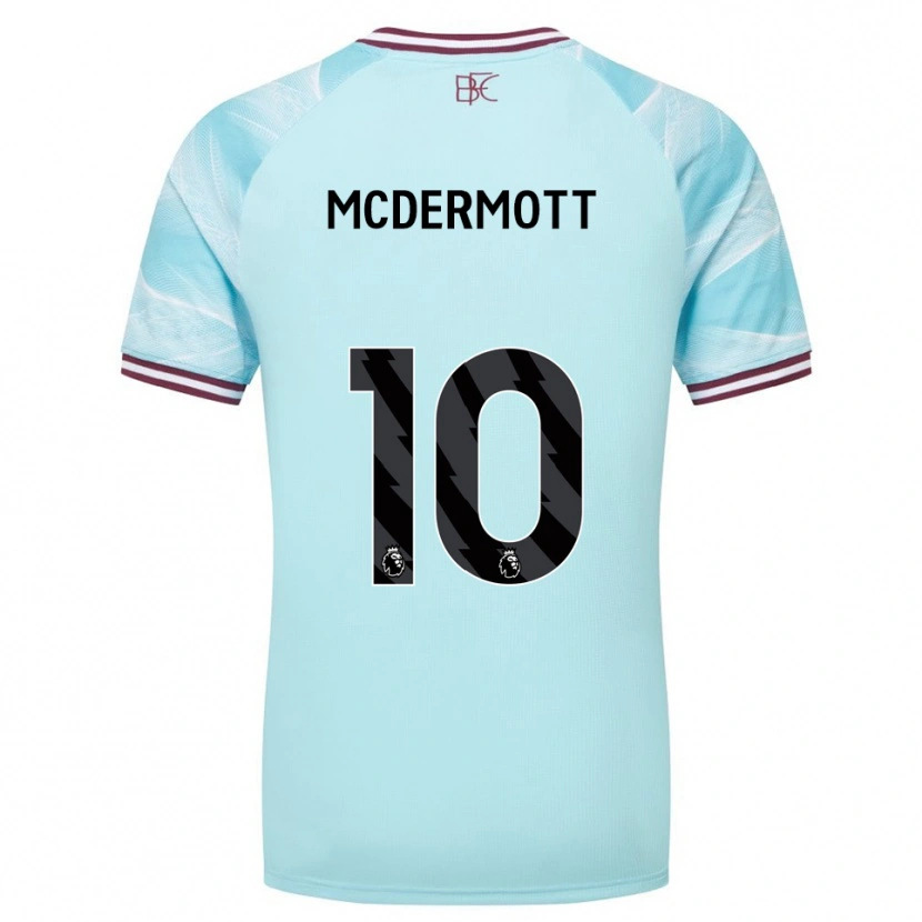 Danxen Kobiety Tommy Mcdermott #10 Błękitno-Burgundowy Wyjazdowa Koszulka 2025/26 Koszulki Klubowe
