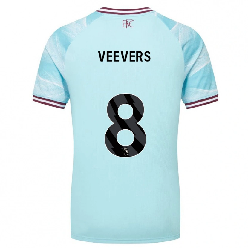 Danxen Kobiety Charlie Veevers #8 Błękitno-Burgundowy Wyjazdowa Koszulka 2025/26 Koszulki Klubowe