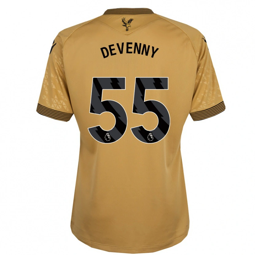Danxen Kobiety Justin Devenny #55 Złoto-Czarny Wyjazdowa Koszulka 2025/26 Koszulki Klubowe