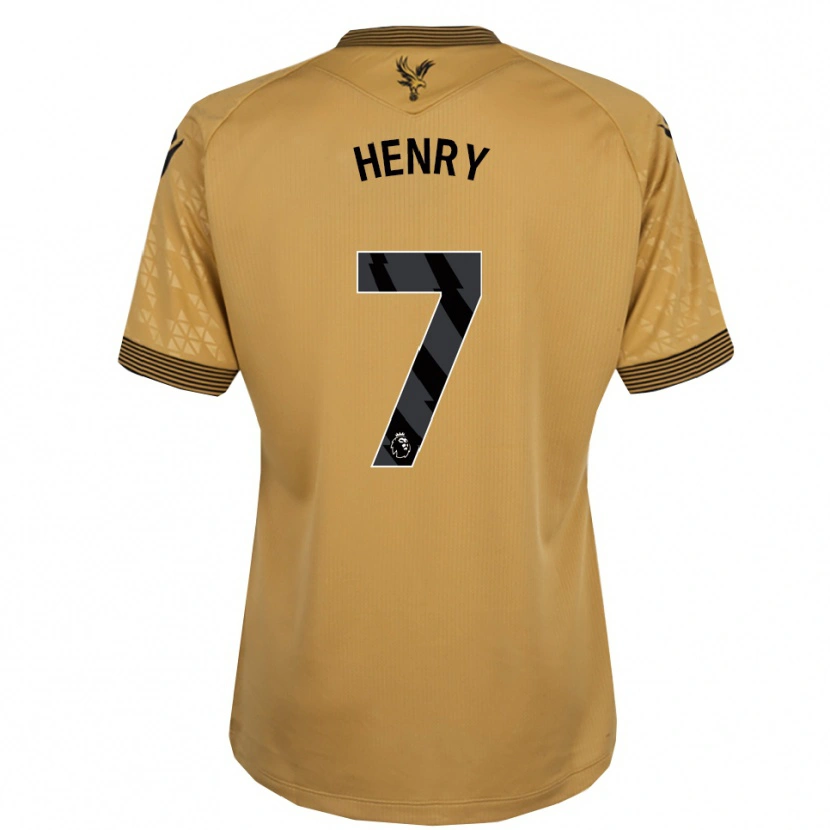 Danxen Kobiety Zack Henry #7 Złoto-Czarny Wyjazdowa Koszulka 2025/26 Koszulki Klubowe