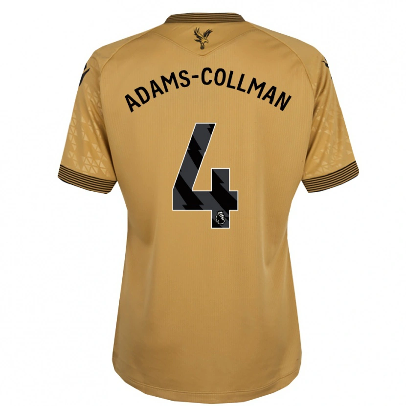 Danxen Kobiety Kai-Reece Adams-Collman #4 Złoto-Czarny Wyjazdowa Koszulka 2025/26 Koszulki Klubowe