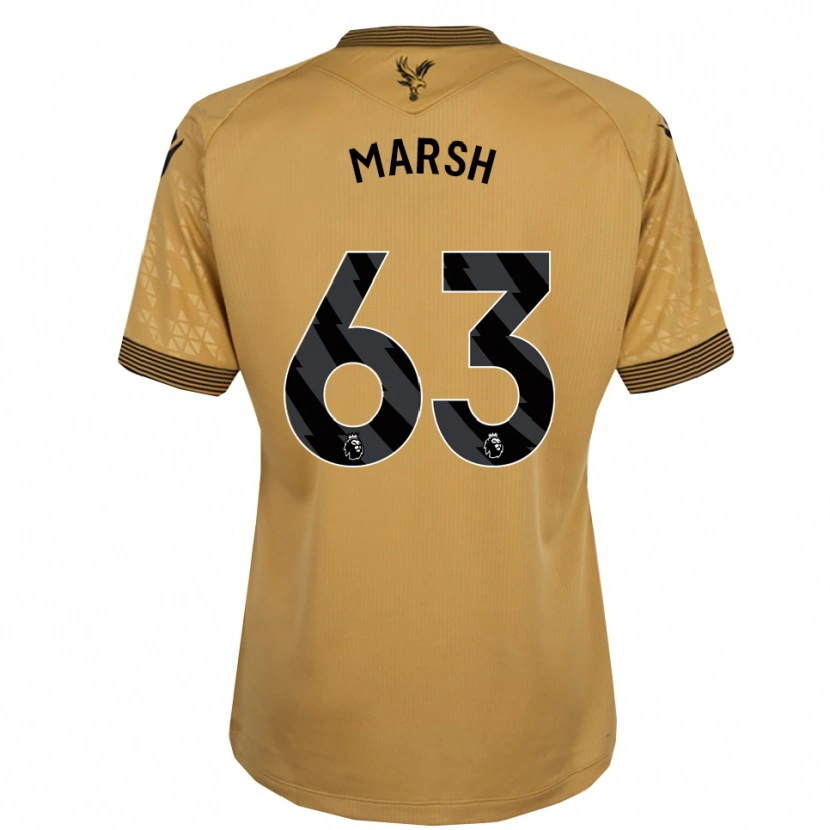 Danxen Kobiety Zach Marsh #63 Złoto-Czarny Wyjazdowa Koszulka 2025/26 Koszulki Klubowe