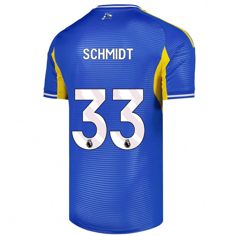 Danxen Kobiety Isaac Schmidt #33 Niebiesko-Żółty Wyjazdowa Koszulka 2025/26 Koszulki Klubowe