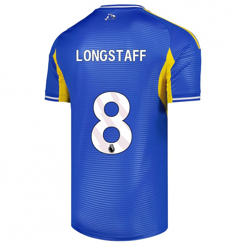 Danxen Kobiety Sean Longstaff #8 Niebiesko-Żółty Wyjazdowa Koszulka 2025/26 Koszulki Klubowe