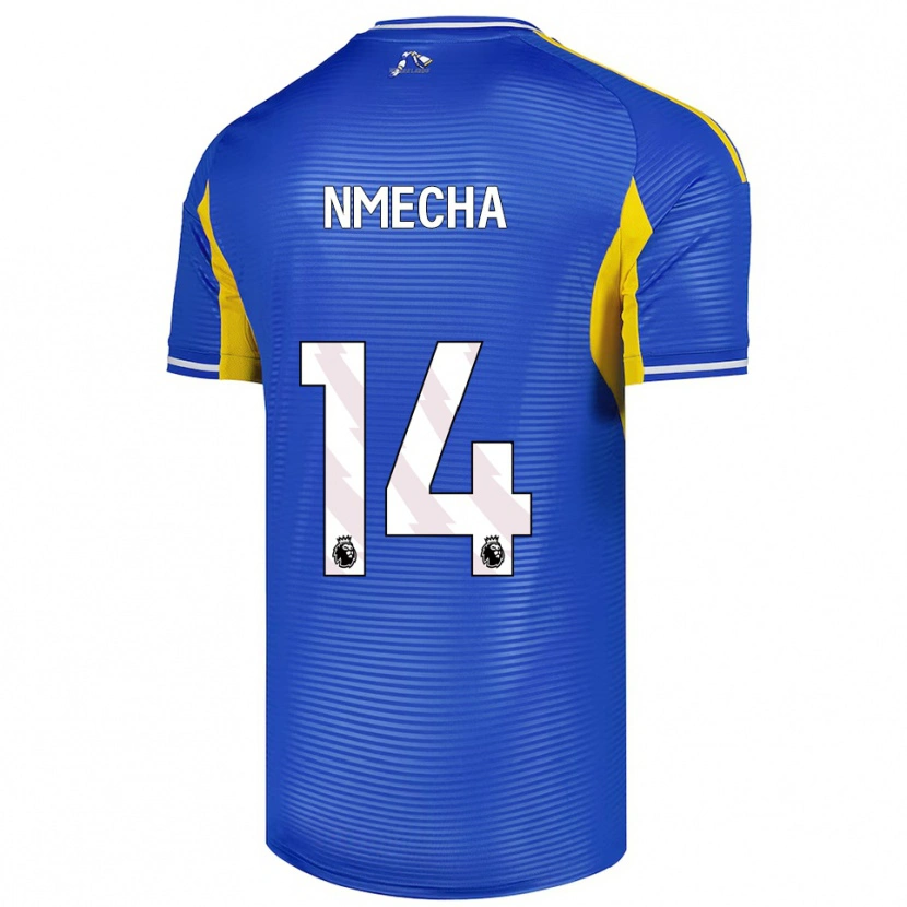 Danxen Kobiety Lukas Nmecha #14 Niebiesko-Żółty Wyjazdowa Koszulka 2025/26 Koszulki Klubowe