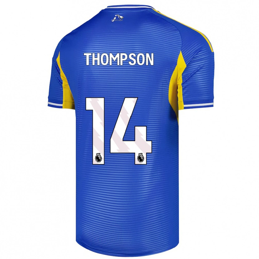 Danxen Kobiety Aiden Thompson #14 Niebiesko-Żółty Wyjazdowa Koszulka 2025/26 Koszulki Klubowe
