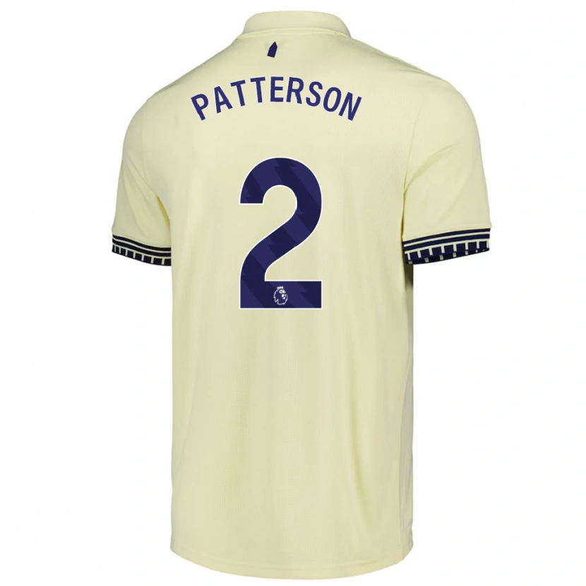 Danxen Kobiety Nathan Patterson #2 Złamana Biel Czarny Wyjazdowa Koszulka 2025/26 Koszulki Klubowe