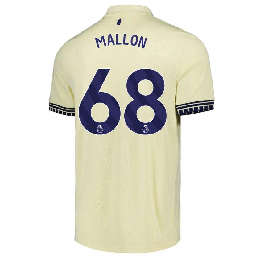 Danxen Kobiety Mathew Mallon #68 Złamana Biel Czarny Wyjazdowa Koszulka 2025/26 Koszulki Klubowe