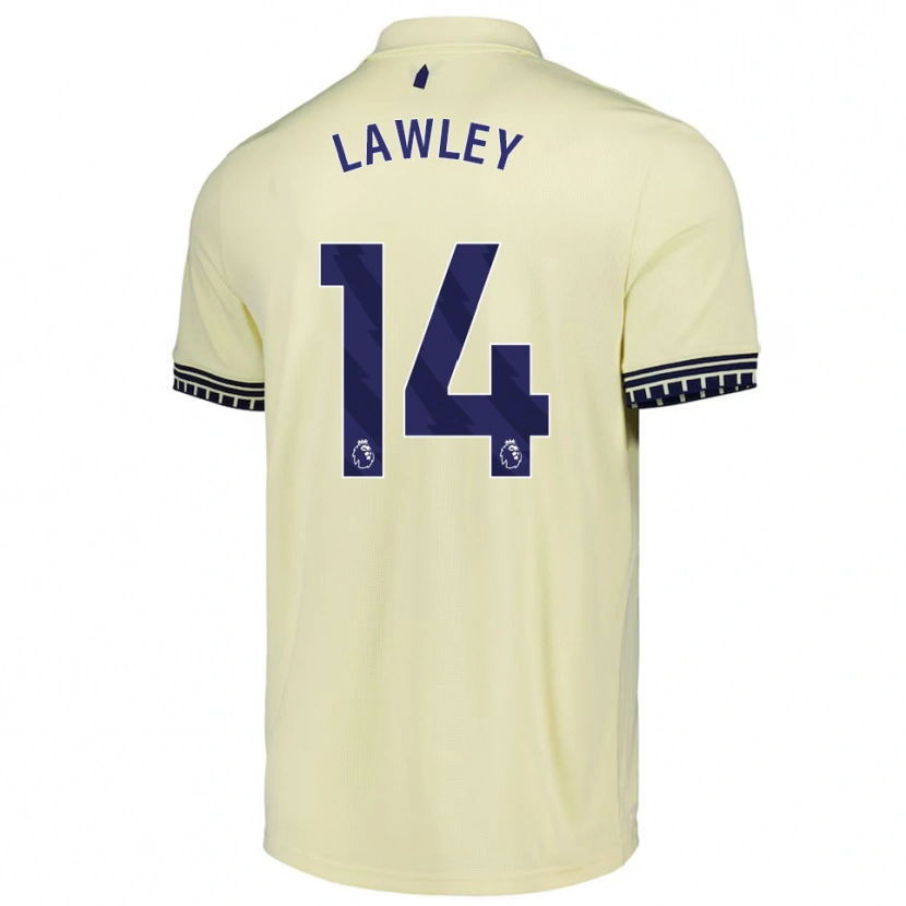 Danxen Kobiety Melissa Lawley #14 Złamana Biel Czarny Wyjazdowa Koszulka 2025/26 Koszulki Klubowe