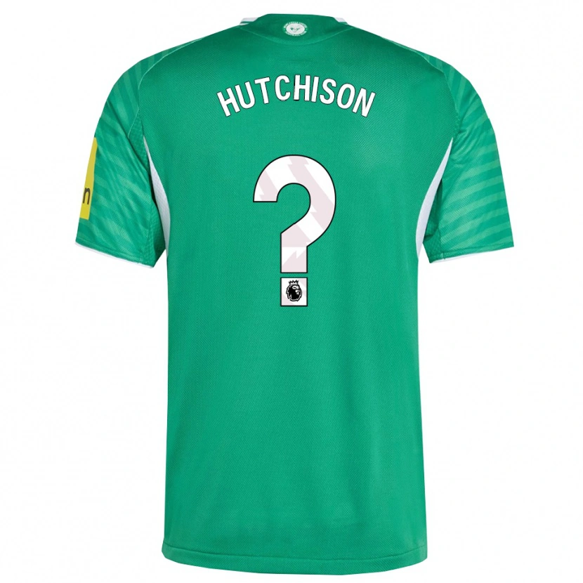 Danxen Kobiety Alfie Hutchison #0 Zielono-Biały Wyjazdowa Koszulka 2025/26 Koszulki Klubowe