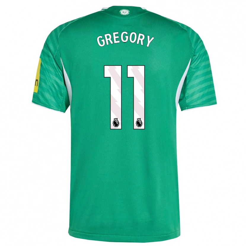 Danxen Kobiety Freya Gregory #11 Zielono-Biały Wyjazdowa Koszulka 2025/26 Koszulki Klubowe