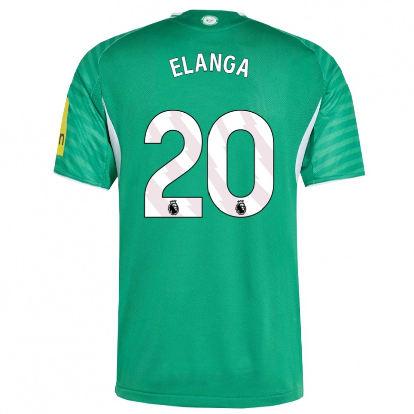 Danxen Kobiety Anthony Elanga #20 Zielono-Biały Wyjazdowa Koszulka 2025/26 Koszulki Klubowe