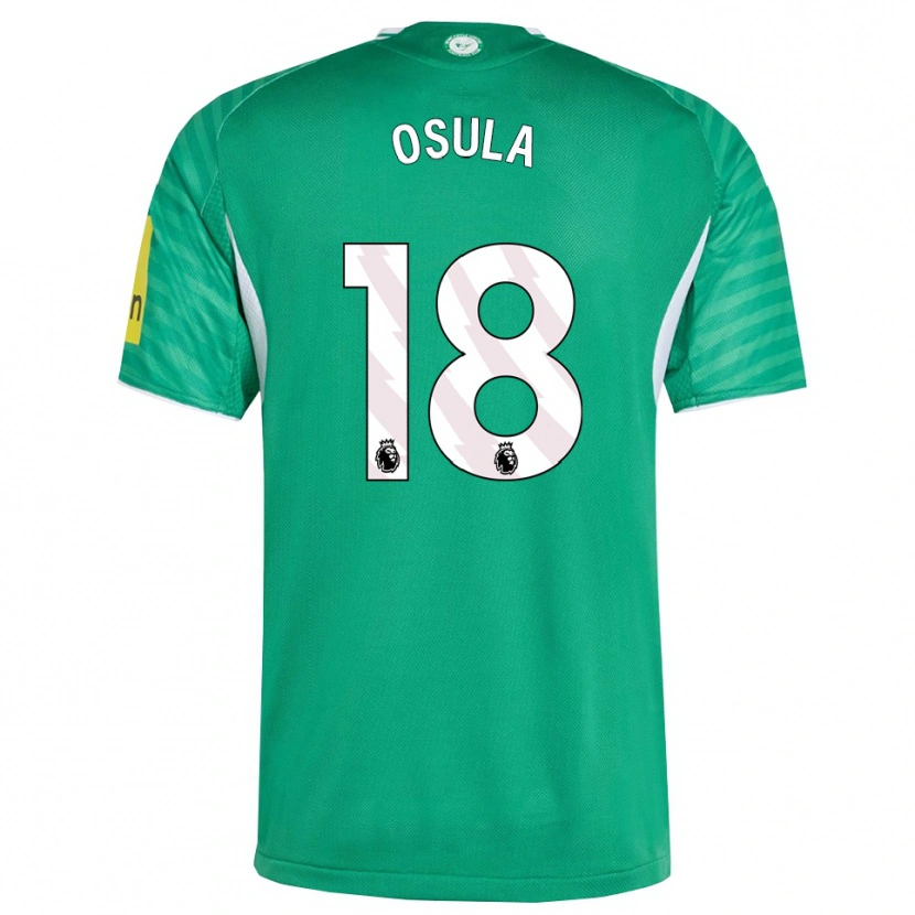Danxen Kobiety William Osula #18 Zielono-Biały Wyjazdowa Koszulka 2025/26 Koszulki Klubowe