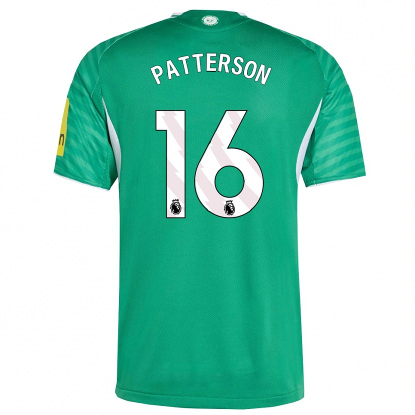 Danxen Kobiety Jack Patterson #16 Zielono-Biały Wyjazdowa Koszulka 2025/26 Koszulki Klubowe