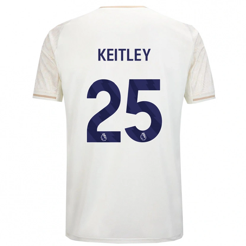 Danxen Kobiety Alice Keitley #25 Złamana Biel Czarny Wyjazdowa Koszulka 2025/26 Koszulki Klubowe