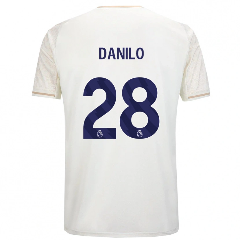 Danxen Kobiety Danilo #28 Złamana Biel Czarny Wyjazdowa Koszulka 2025/26 Koszulki Klubowe