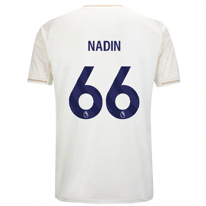 Danxen Kobiety Jack Nadin #66 Złamana Biel Czarny Wyjazdowa Koszulka 2025/26 Koszulki Klubowe