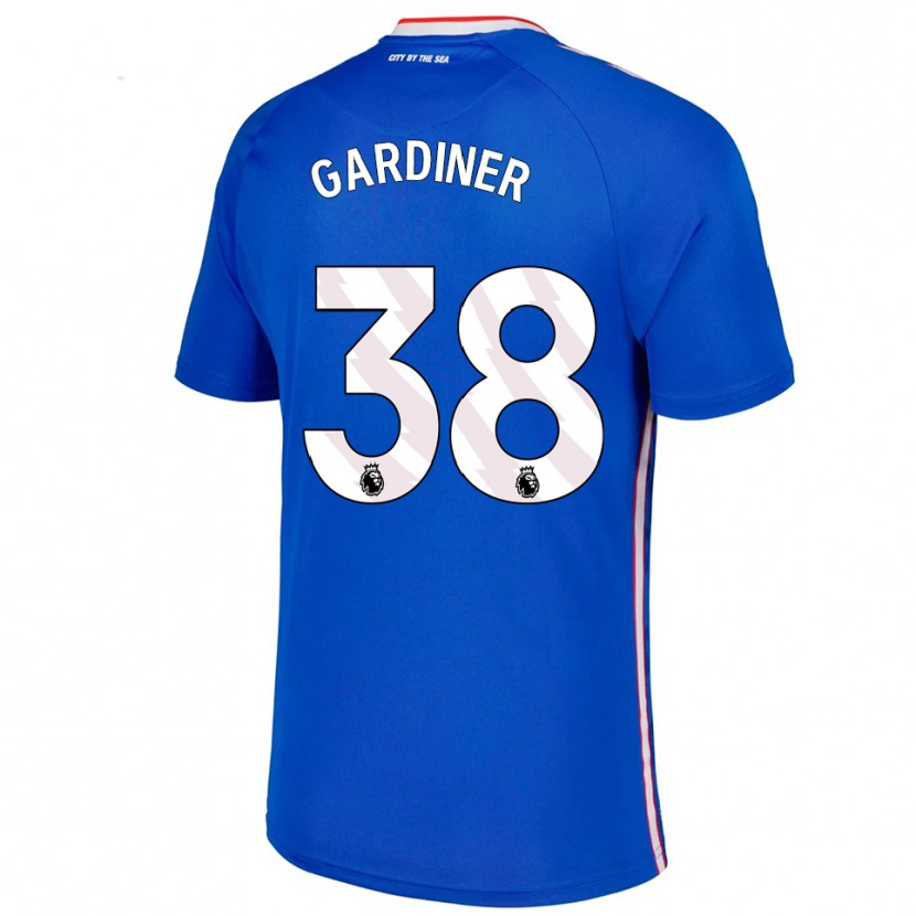 Danxen Kobiety Harry Gardiner #38 Niebiesko-Biały Wyjazdowa Koszulka 2025/26 Koszulki Klubowe